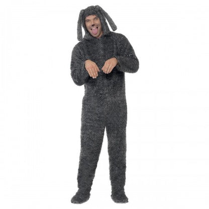 Front - Smiffys Unisex Adult Dog Fluffy Bodysuit