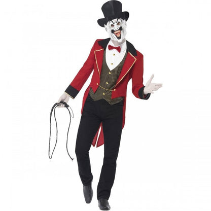 Front - Smiffys Mens Sinister Ringmaster Costume Set