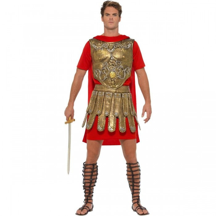 Front - Smiffys Mens Roman Gladiator Costume