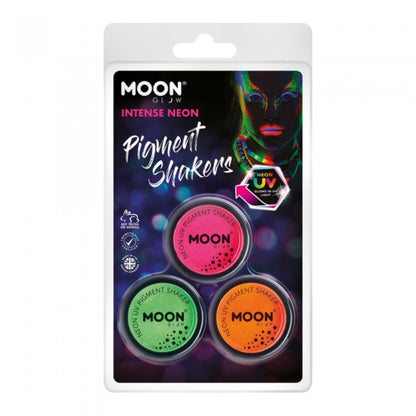 Front - Moon Glow Intense Neon UV Pigment Powder (Pack of 3)