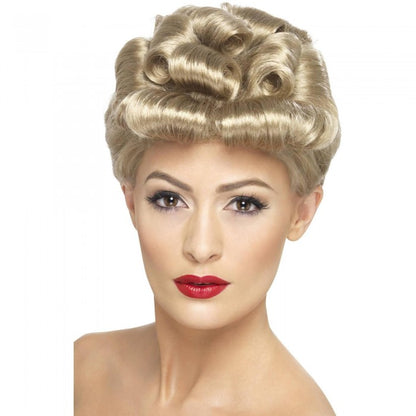 Front - Smiffys Womens/Ladies 40s Vintage Wig