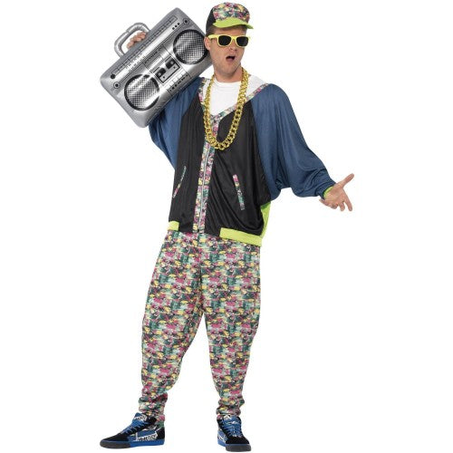 Front - Smiffys 80s Hip Hop Patterned Costume
