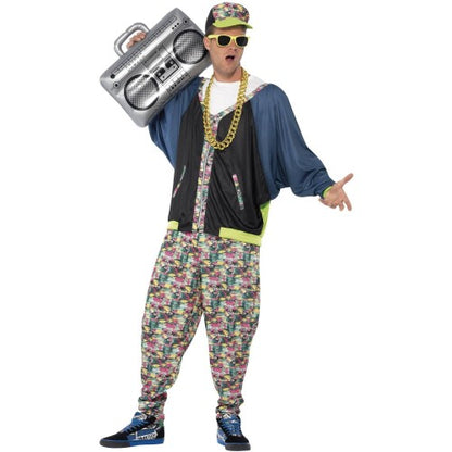 Front - Smiffys 80s Hip Hop Patterned Costume
