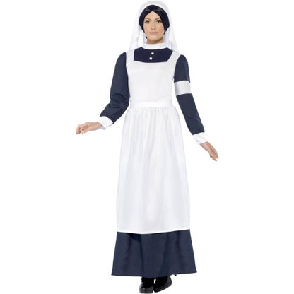 Front - Smiffys Womens/Ladies Great War Nurse Costume Set