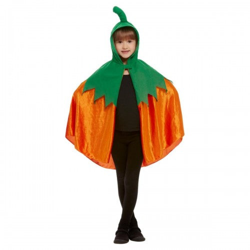 Front - Smiffys Childrens/Kids Pumpkin Hooded Cape