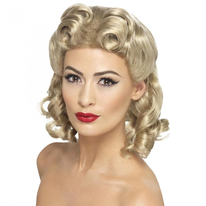 Front - Smiffys Womens/Ladies 40s Sweetheart Wig