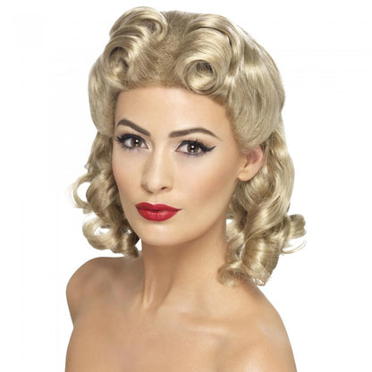 Front - Smiffys Womens/Ladies 40s Sweetheart Wig