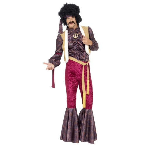 Front - Smiffys Mens 70s Psychedelic Rocker Costume Set
