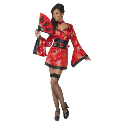 Front - Smiffys Womens/Ladies Vodka Geisha Costume Set