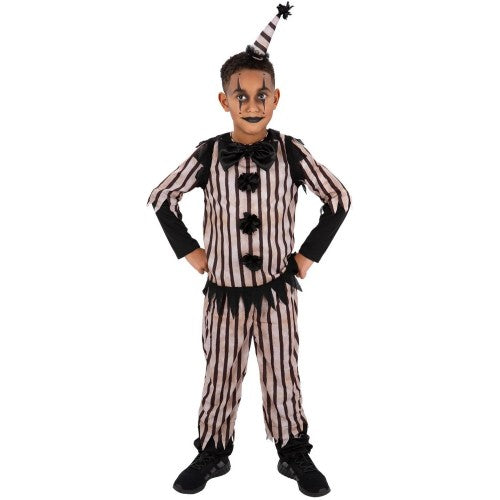 Front - Smiffys Boys Vintage Clown Costume Set