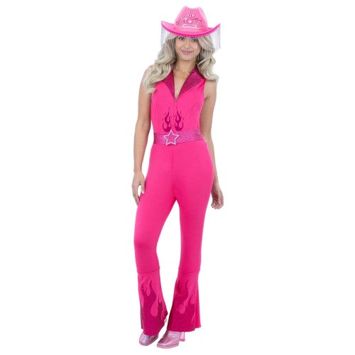 Front - Smiffys Womens/Ladies Glamorous Cowgirl Jumpsuit