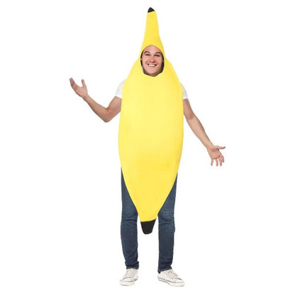 Front - Smiffys Unisex Adult Banana Costume