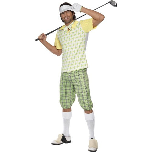 Front - Smiffys Mens Gone Golfing Costume