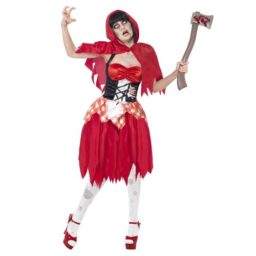 Front - Smiffys Womens/Ladies Beauty Zombie Hooded Costume