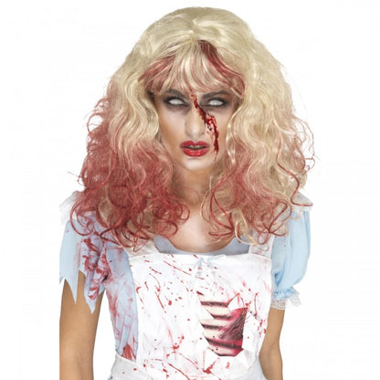 Front - Smiffys Alice Zombie Bloody Wig
