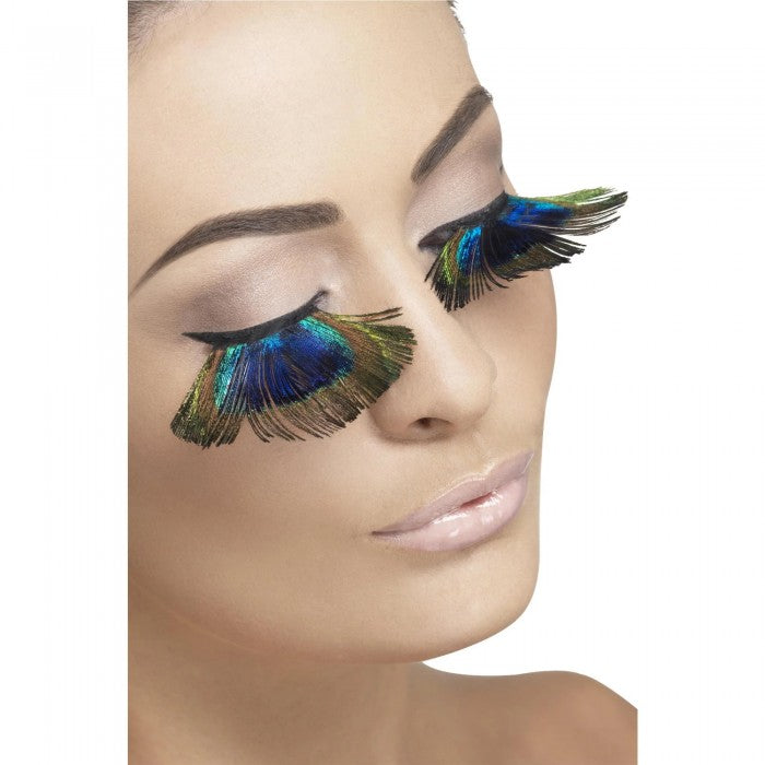 Front - Smiffys Peacock Feather Eyelash Extensions
