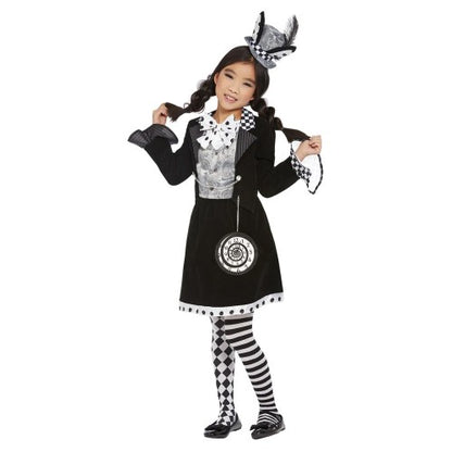 Front - Smiffys Girls Mad Hatter Dark Costume