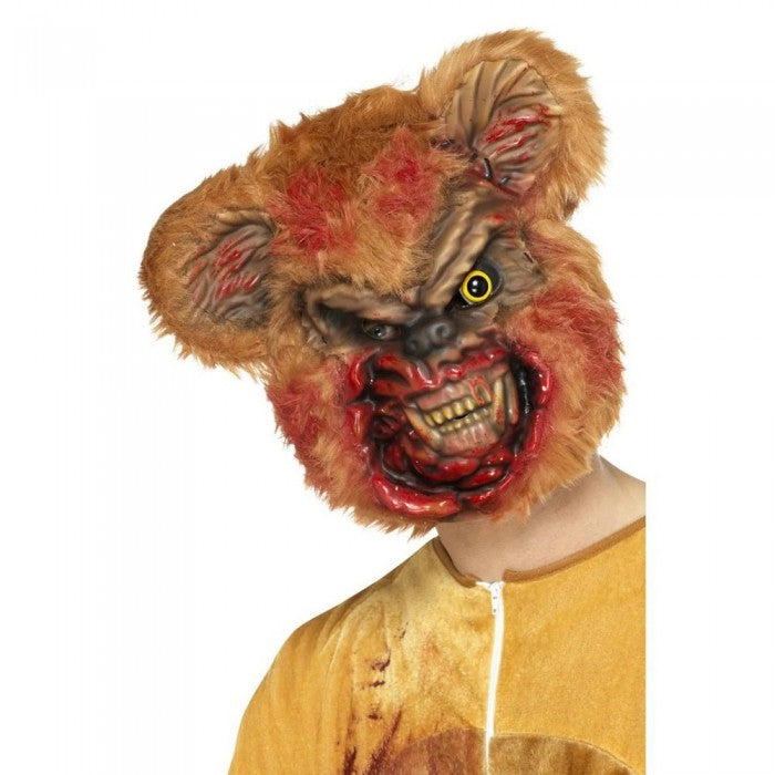 Front - Smiffys Unisex Adult Zombie Teddy Bear Mask