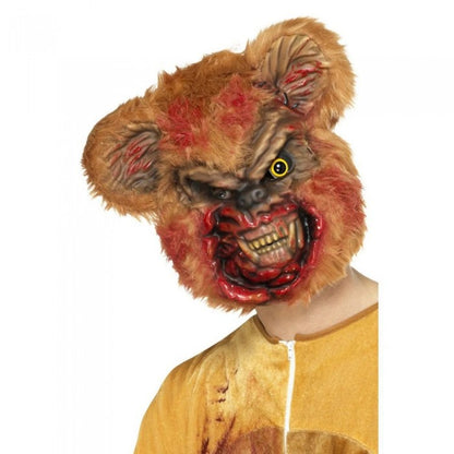Front - Smiffys Unisex Adult Zombie Teddy Bear Mask