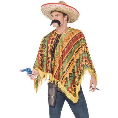 Front - Smiffys Mens Costume Poncho