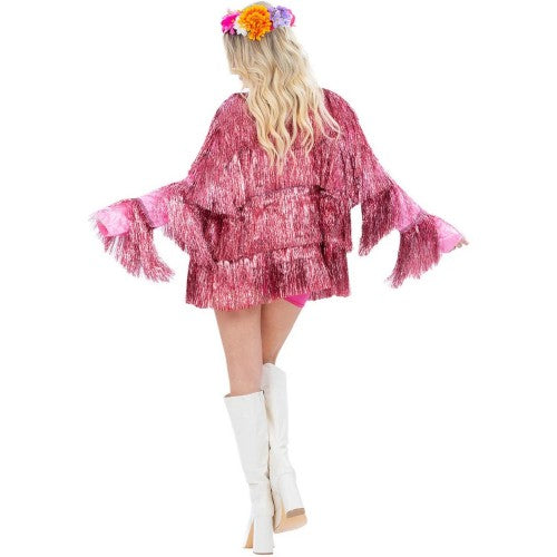 Front - Fever Womens/Ladies Tinsel Plus Festival Costume Jacket