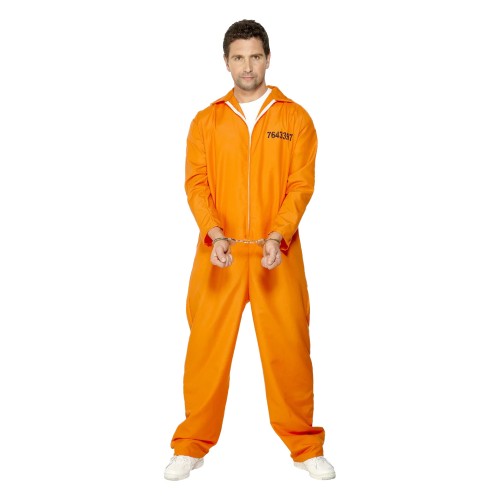 Front - Smiffys Escaped Prisoner Costume