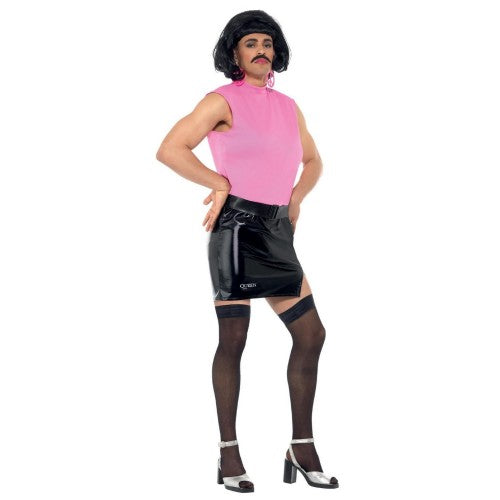 Front - Queen Mens Break Free Housewife Costume