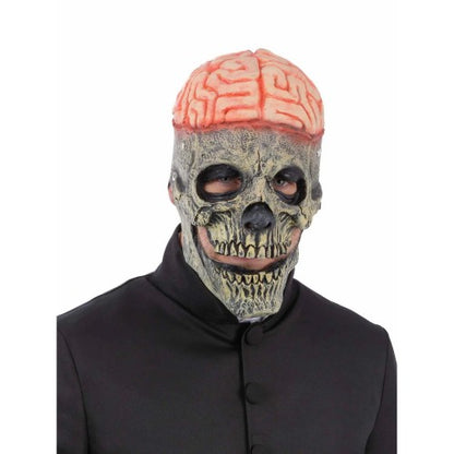 Front - Smiffys Exposed Brain Skull Latex Mask