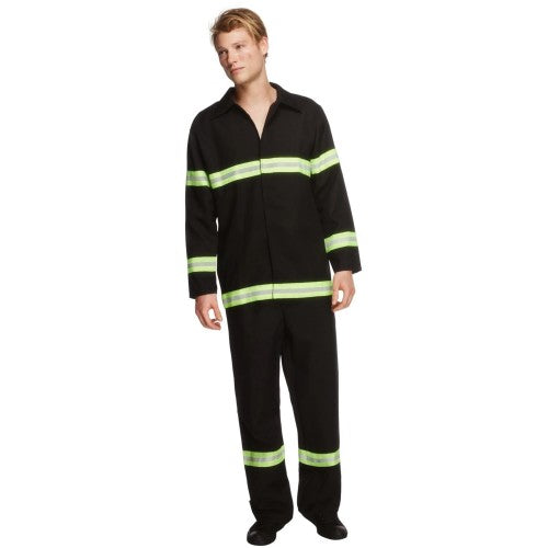 Front - Smiffys Mens Fever Firefighter Costume