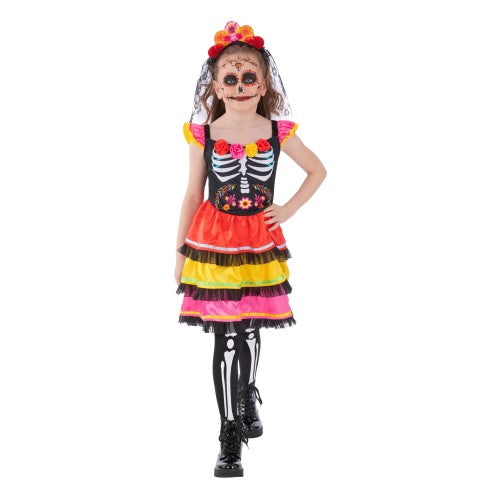 Front - Smiffys Childrens/Kids Fiesta Day Of The Dead Costume