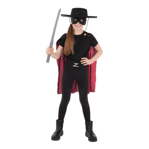 Front - Zorro Childrens/Kids Costume Accessory Set