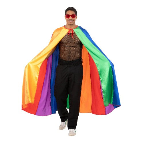 Front - Smiffys Unisex Adult Rainbow Costume Cape