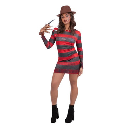 Front - A Nightmare On Elm Street Womens/Ladies Freddy Krueger Costume