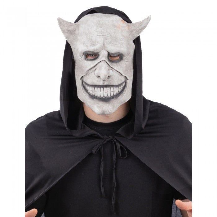 Front - Smiffys Unisex Adult Smiling Devil Latex Mask