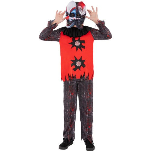 Red-Black - Front - Smiffys Childrens-Kids Chuckles The Clown Costume