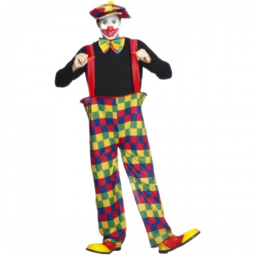 Front - Smiffys Mens Clown Hoop Detail Costume