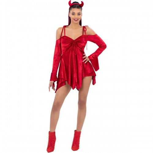 Front - Smiffys Womens/Ladies Devil Costume Set