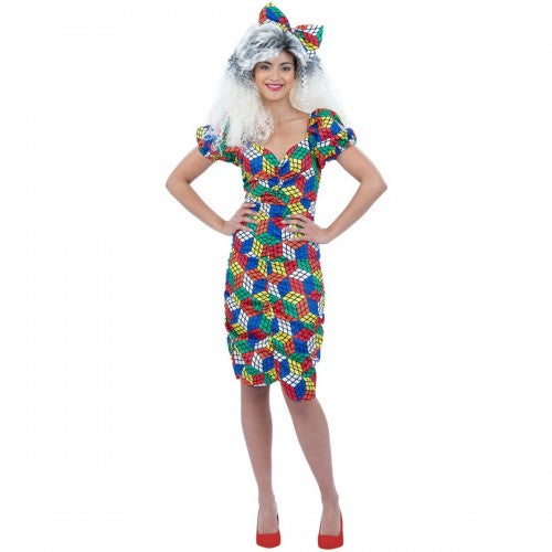 Front - Smiffys Womens/Ladies Rubik´s Cube Costume
