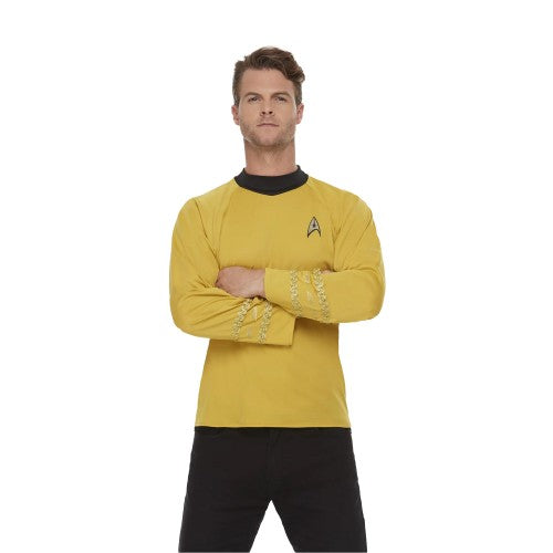 Front - Star Trek Unisex Adult Original Series Command Uniform Costume Top