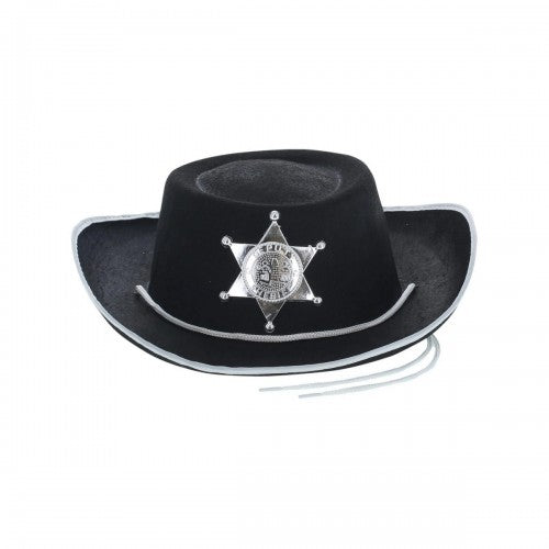Front - Smiffys Childrens/Kids Sheriff Cowboy Costume Hat