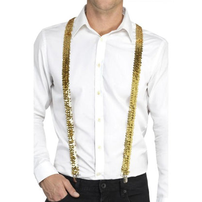 Front - Smiffys Sequin Costume Braces