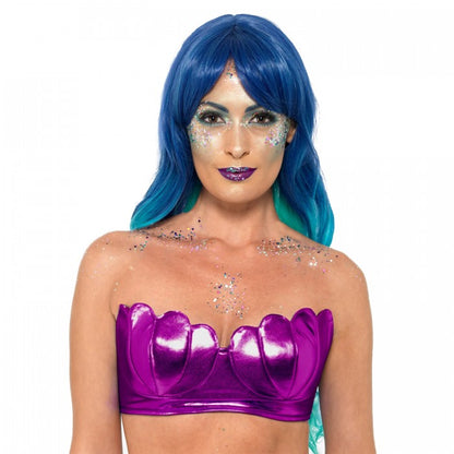 Front - Smiffys Womens/Ladies Mermaid Seashell Strapless Bikini Top