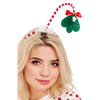 Front - Smiffys Mistletoe Kisses Costume Headwear