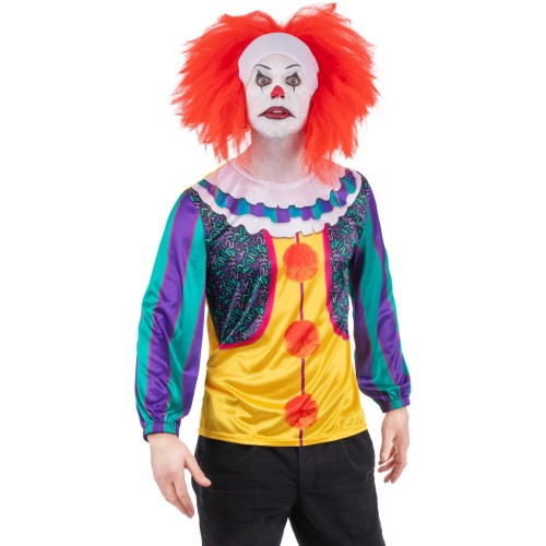 Front - IT Classic Unisex Adult Pennywise Costume Top