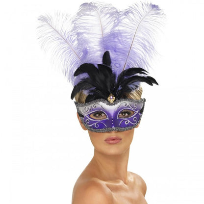 Front - Smiffys Venetian Colombina Eye Mask