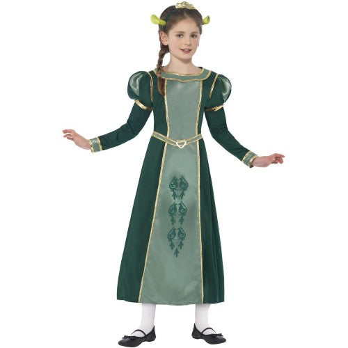 Front - Shrek Girls Fiona Princess Costume Set