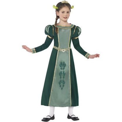 Front - Shrek Girls Fiona Princess Costume Set