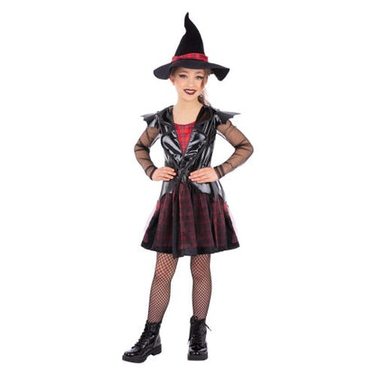 Front - Smiffys Girls Punk Witch Costume
