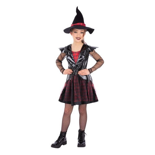 Front - Smiffys Girls Punk Witch Costume
