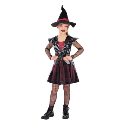 Front - Smiffys Girls Punk Witch Costume